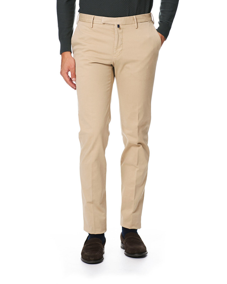 Hombres | Pantalones | Incotex | Slim Fit Comfort Chino Beige