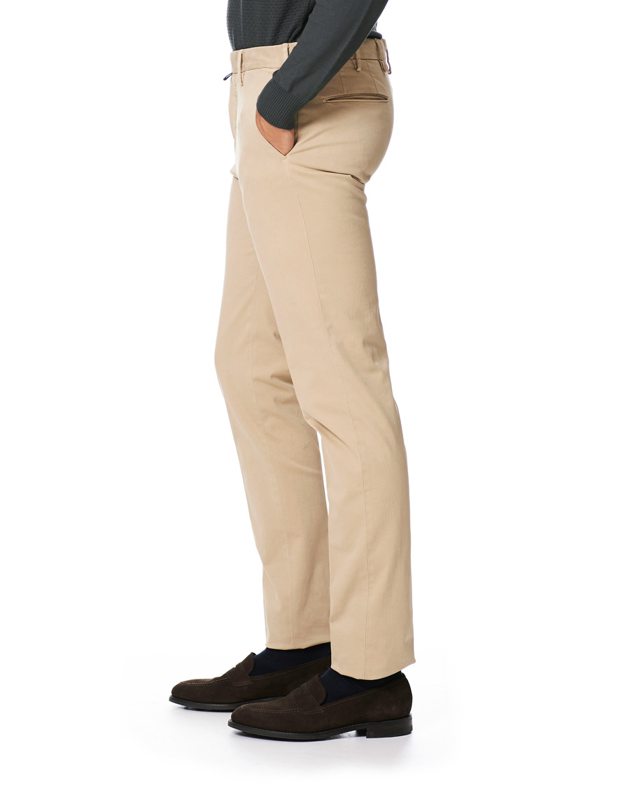 Hombres | Pantalones | Incotex | Slim Fit Comfort Chino Beige