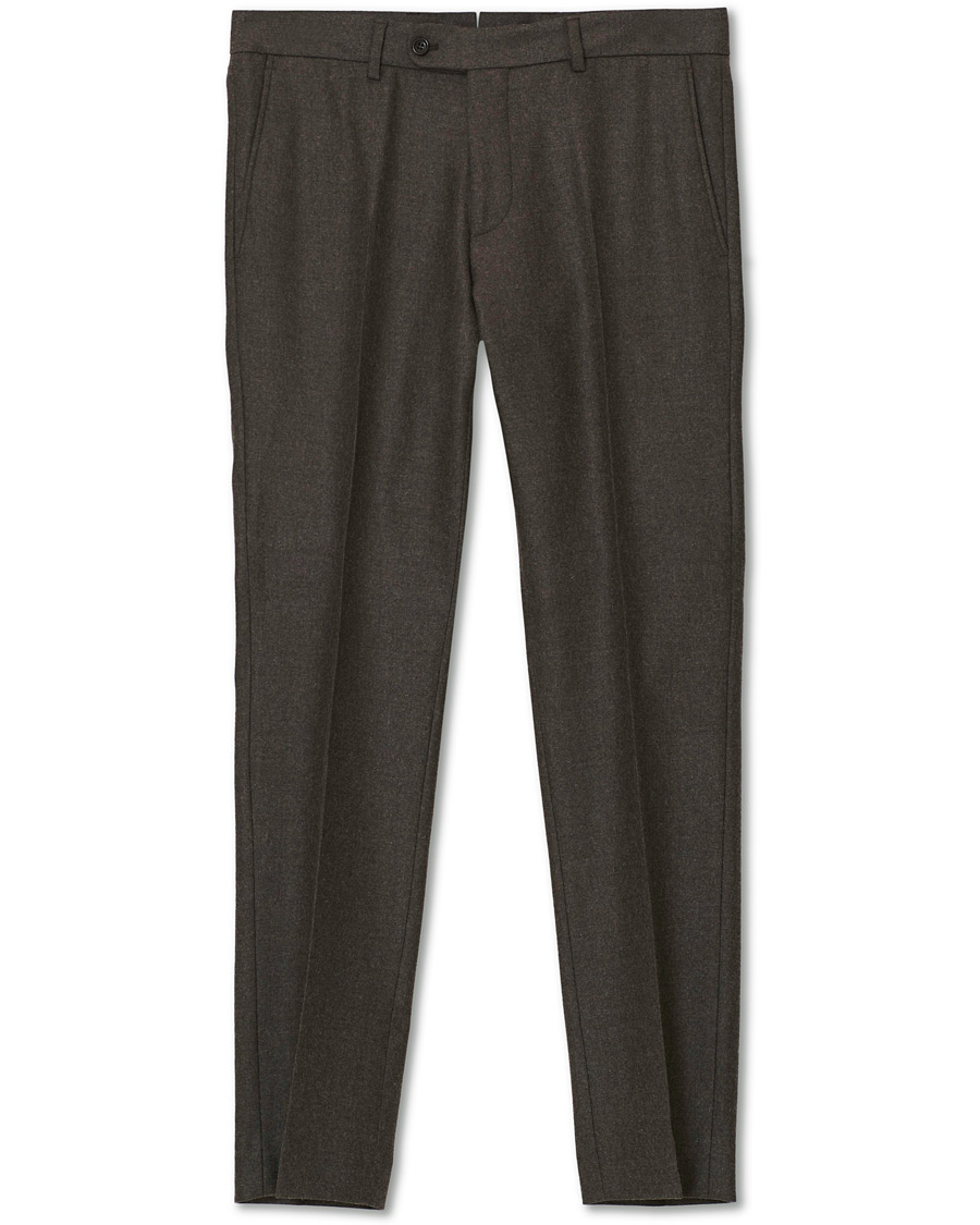 Hombres | Pantalones | Morris | Rodney Flannel Trousers Brown