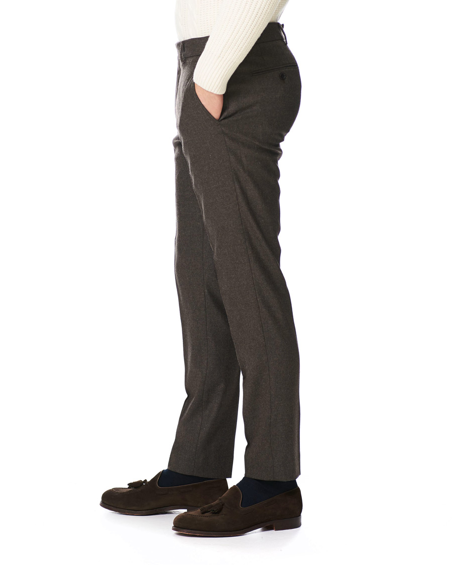 Hombres | Pantalones | Morris | Rodney Flannel Trousers Brown