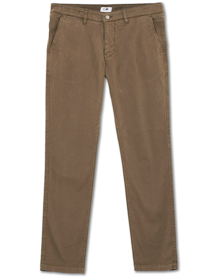 Hombres | Pantalones | NN07 | Marco Slim Fit Stretch Chinos Khaki Grey