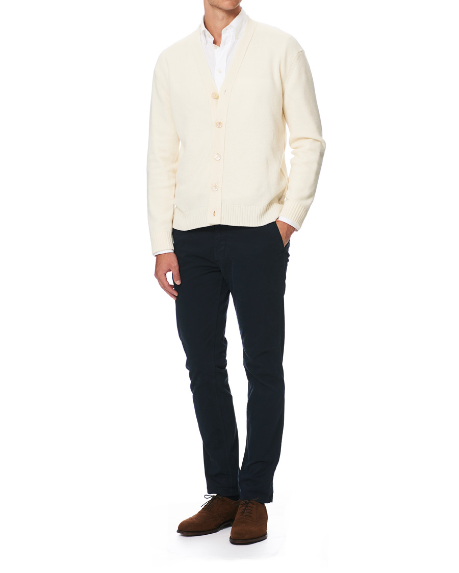 Hombres | Jerséis y prendas de punto | NN07 | Björn Wool Cardigan Cream