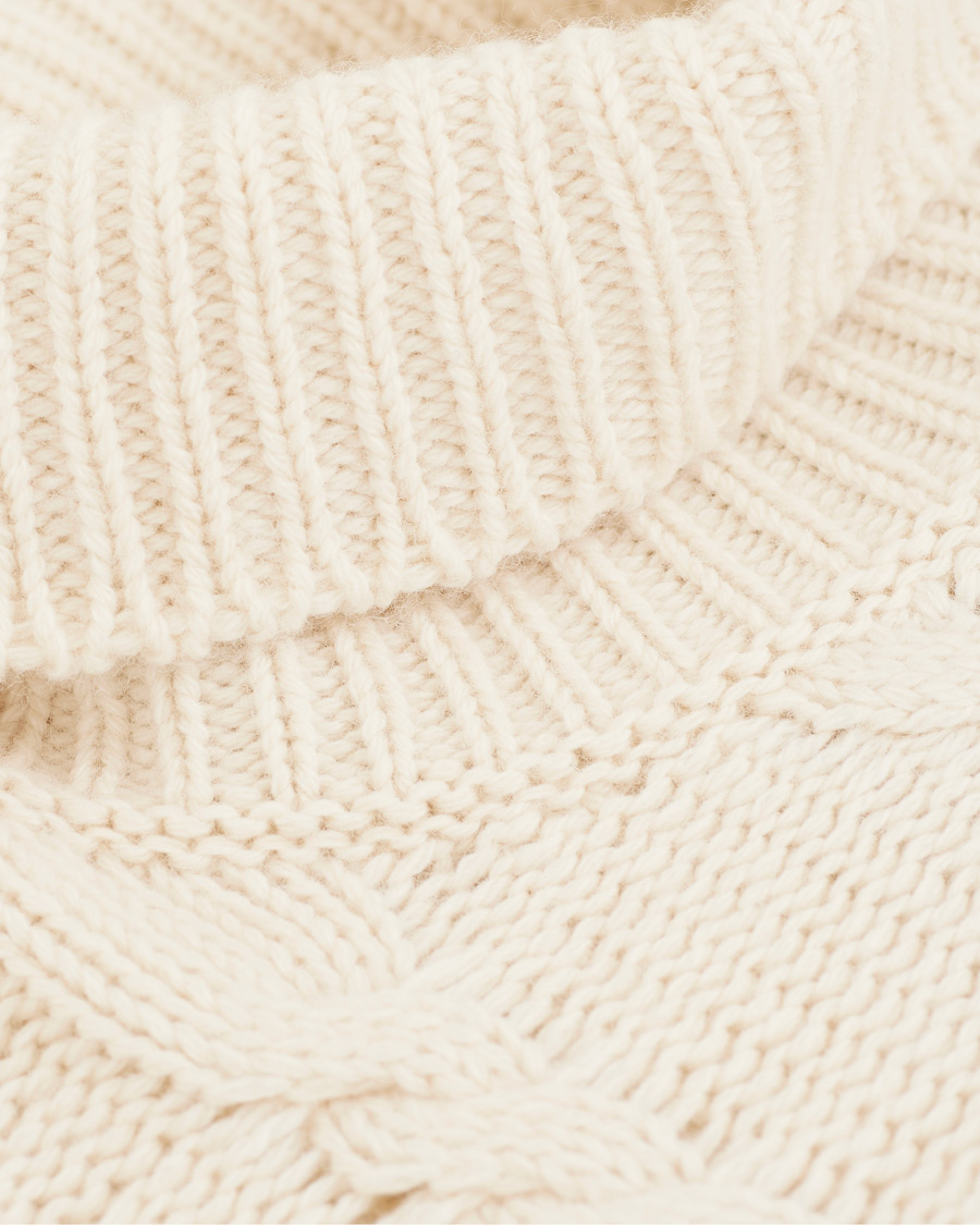 Hombres | Jerséis y prendas de punto | Nudie Jeans | Didrik Braided Rollneck Dusty White