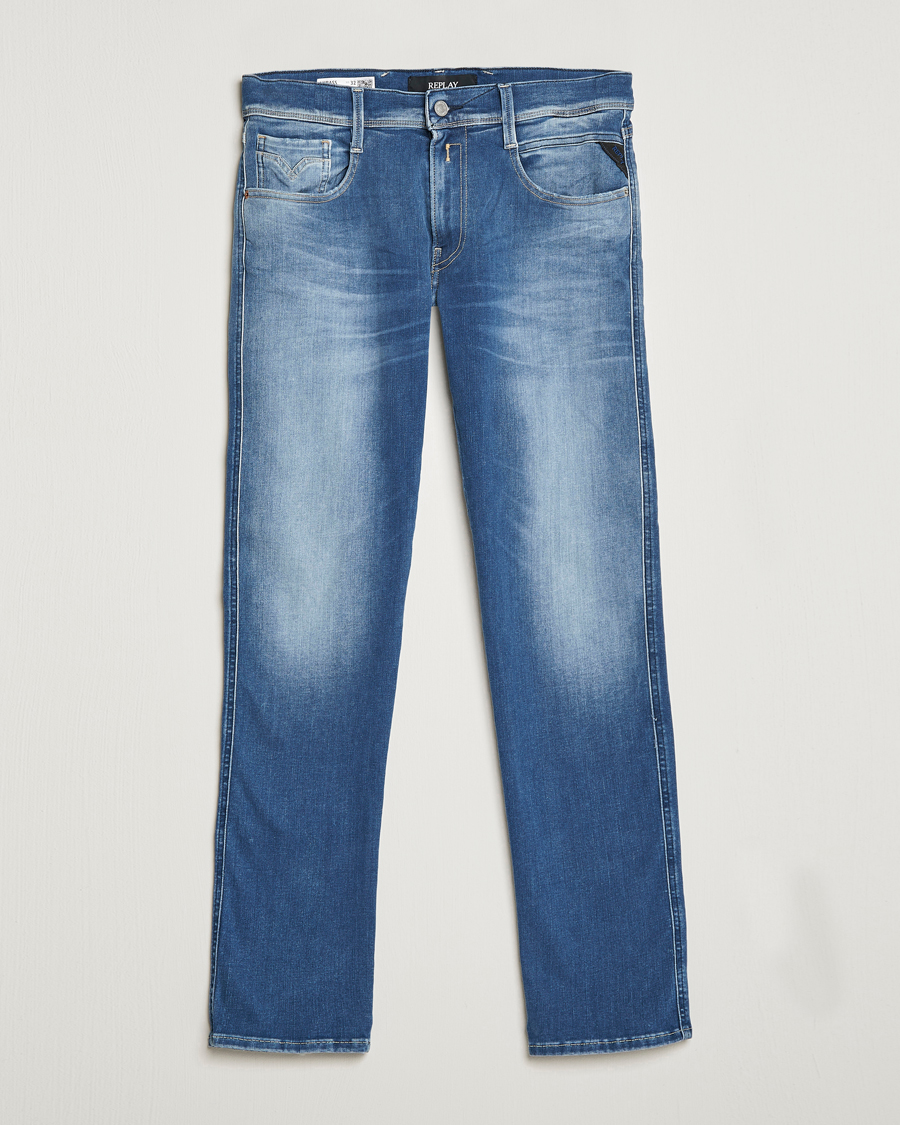 Hombres | Vaqueros | Replay | Anbass Hyperflex Re Used X-Lite Jeans Light Blue