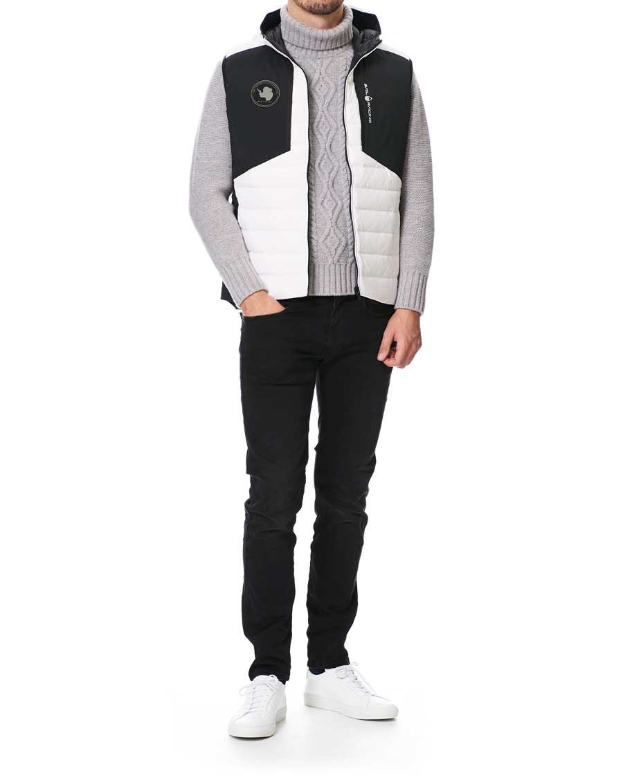 Hombres | Abrigos y chaquetas | Sail Racing | Antartica Hybrid Hooded Vest White