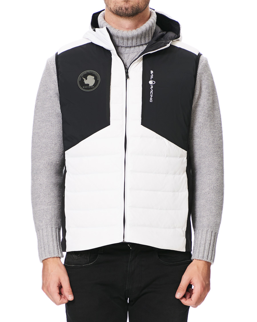 Hombres | Abrigos y chaquetas | Sail Racing | Antartica Hybrid Hooded Vest White