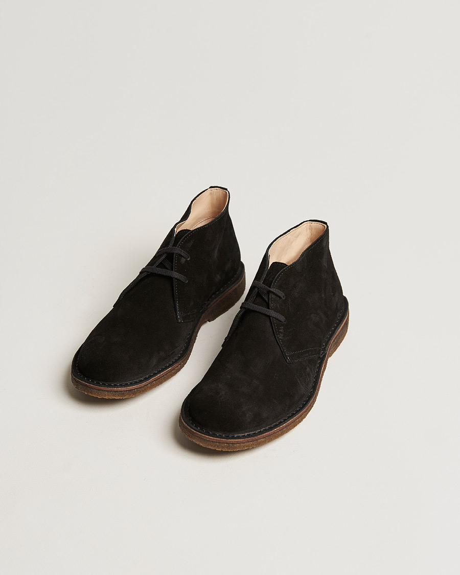 Hombres | Zapatos de ante | Astorflex | Greenflex Desert Boot Black Suede