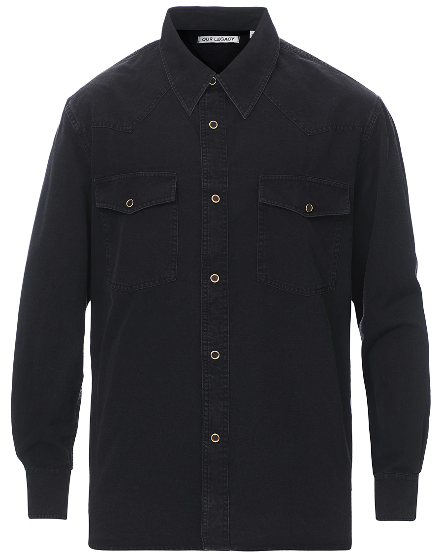 Hombres | Camisas | Our Legacy | Denim Western Shirt Black