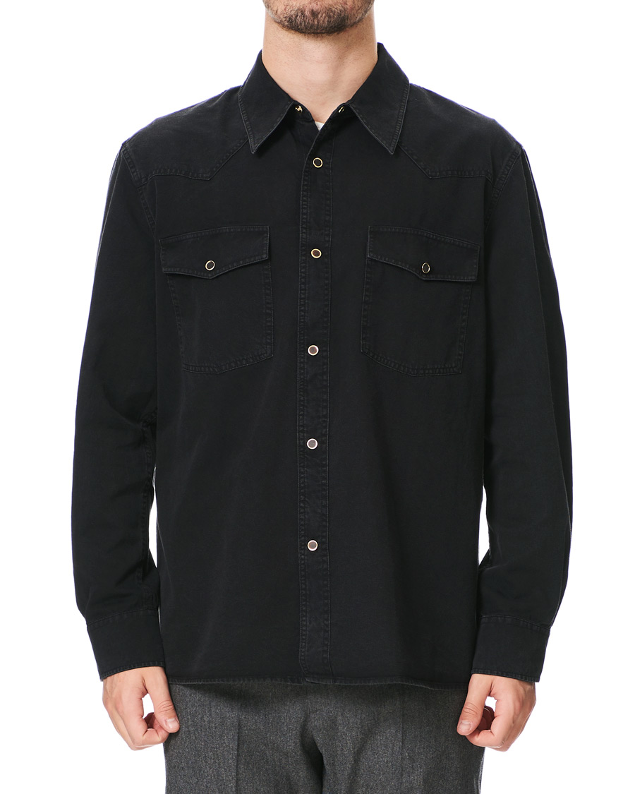 Hombres | Camisas | Our Legacy | Denim Western Shirt Black