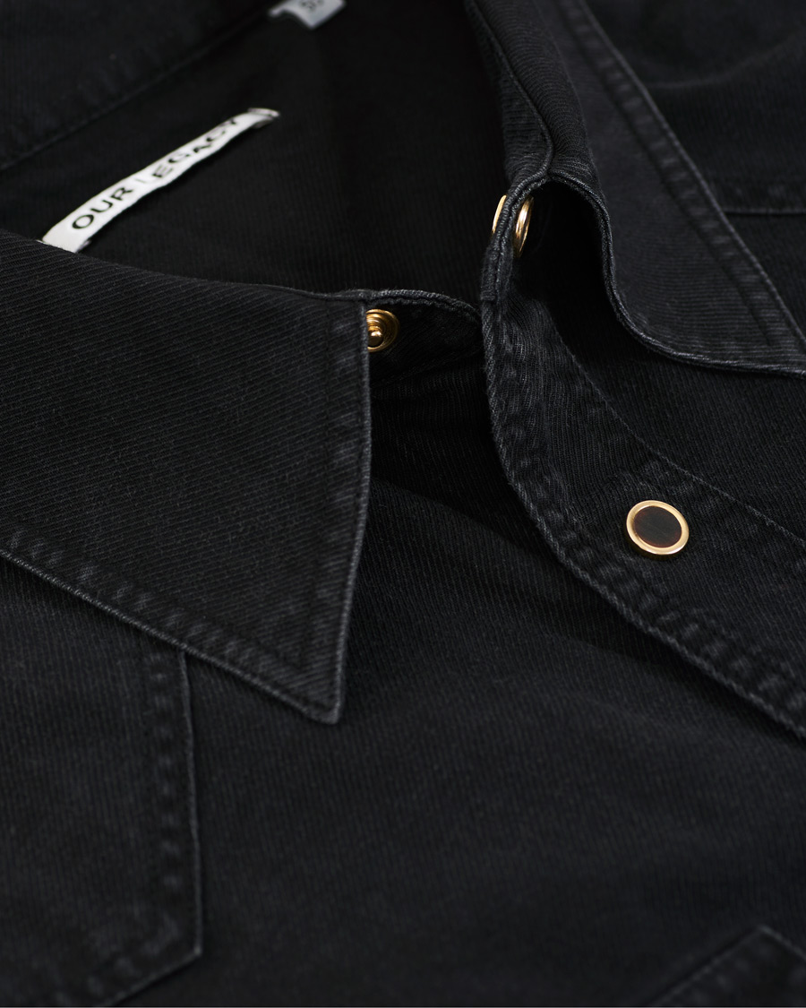 Hombres | Camisas | Our Legacy | Denim Western Shirt Black