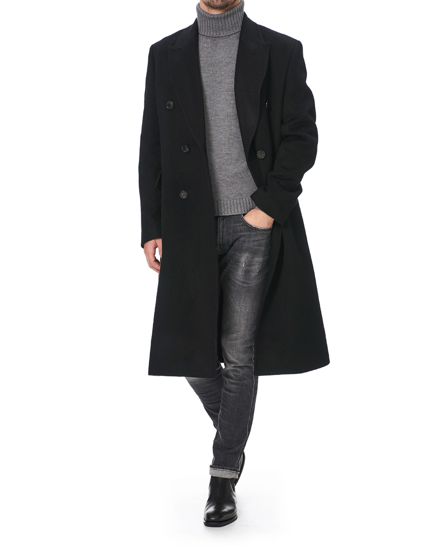 Hombres | Abrigos y chaquetas | Our Legacy | Whale Double Breasted Wool Coat Black