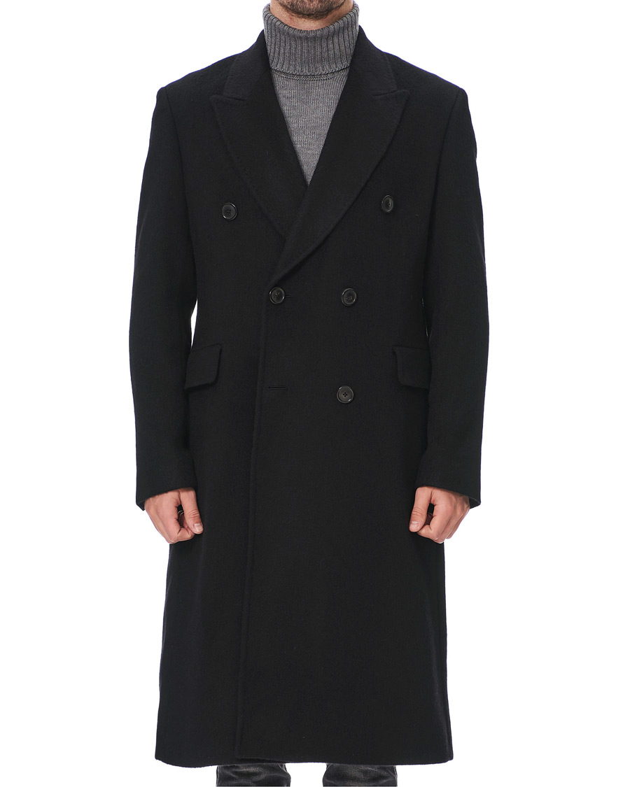 Hombres | Abrigos y chaquetas | Our Legacy | Whale Double Breasted Wool Coat Black