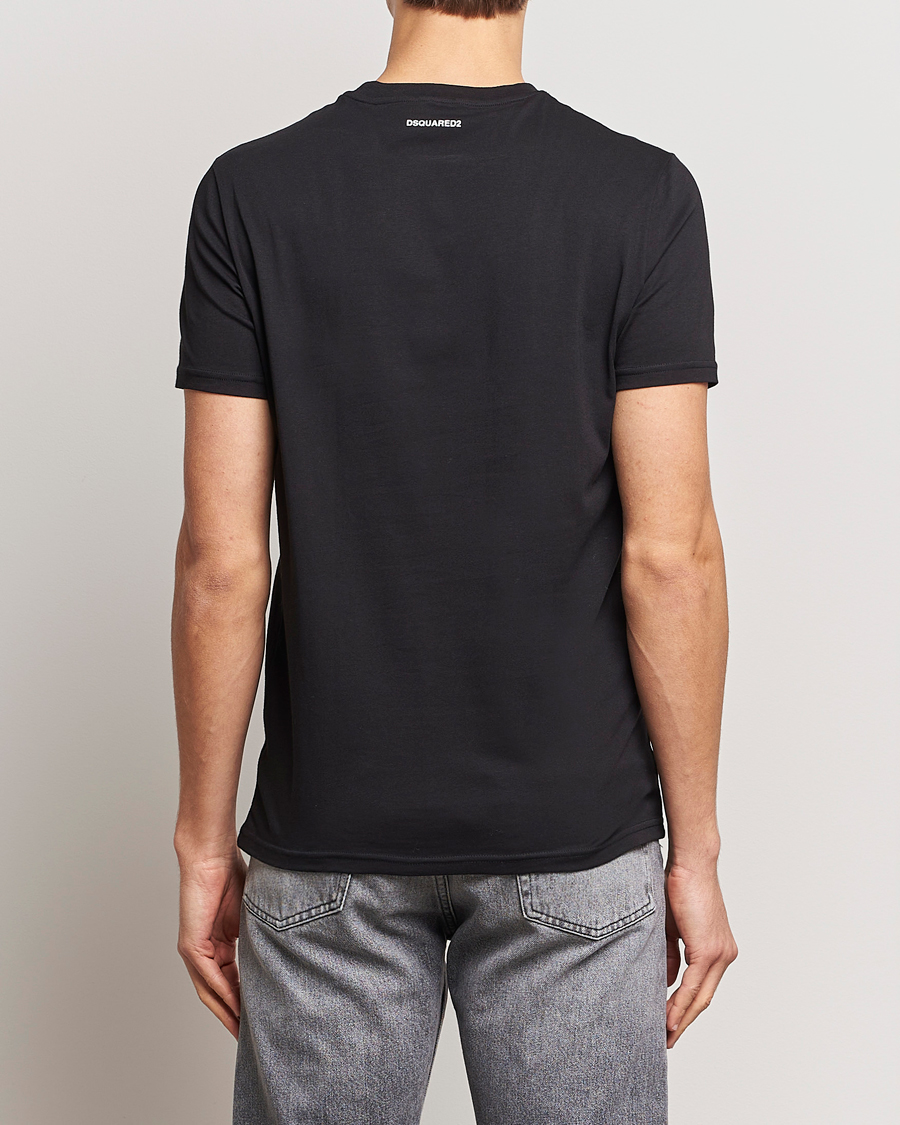Hombres | Camisetas | Dsquared2 | 2-Pack Cotton Stretch Crew Neck Tee Black