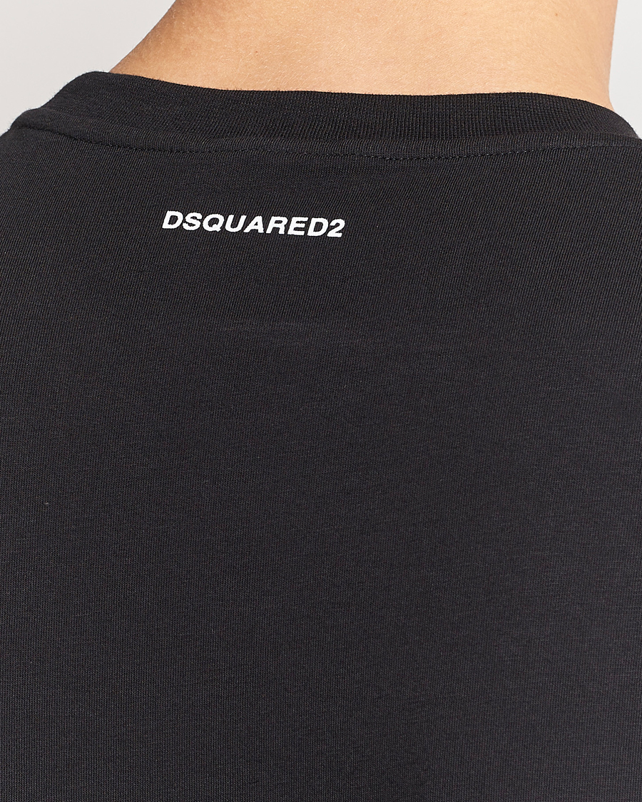 Hombres | Camisetas | Dsquared2 | 2-Pack Cotton Stretch Crew Neck Tee Black