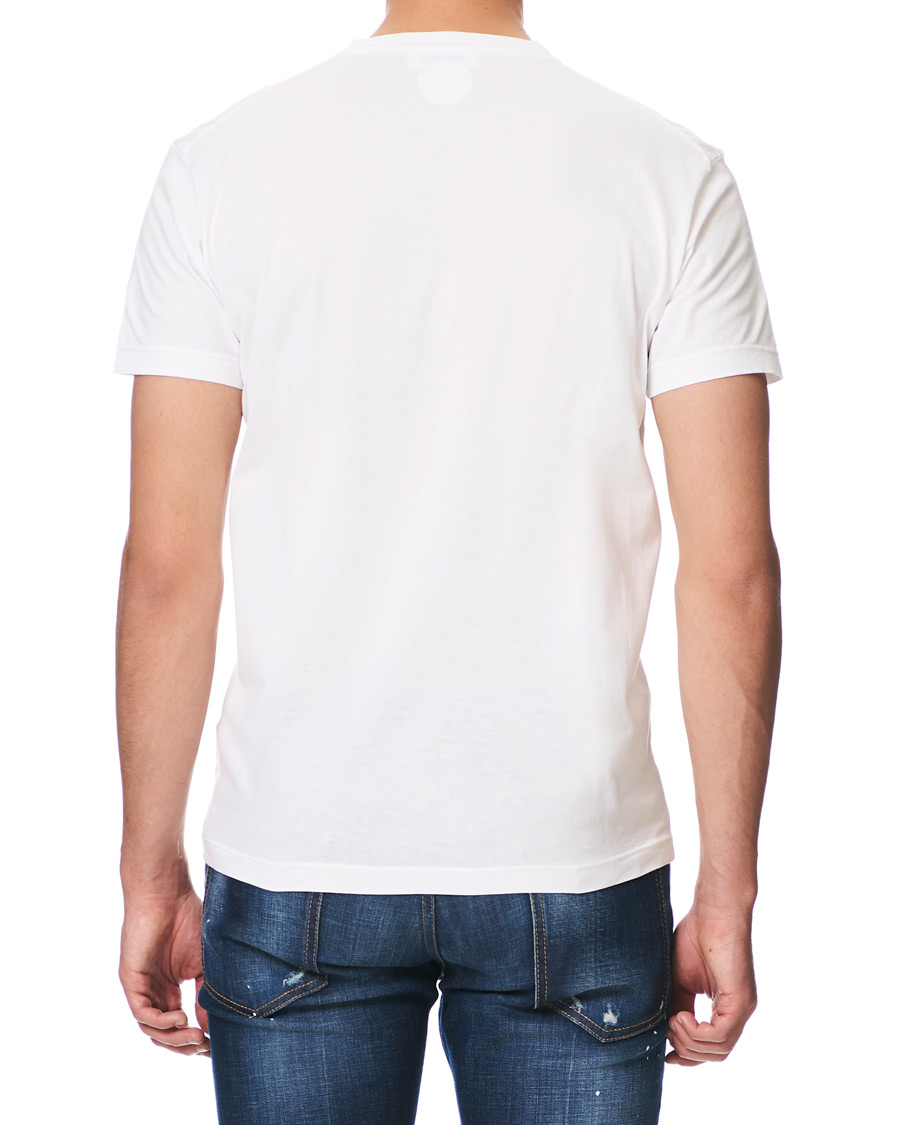 Hombres | Camisetas | Dsquared2 | Cool Fit Box Print Logo Crew Neck Tee White