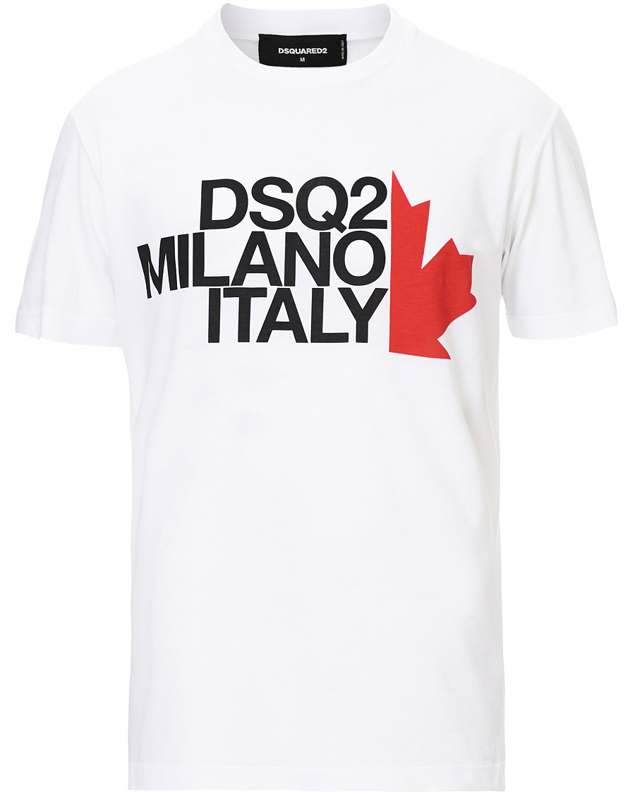 Hombres | Camisetas | Dsquared2 | Cool Fit Logo Crew Neck Tee White