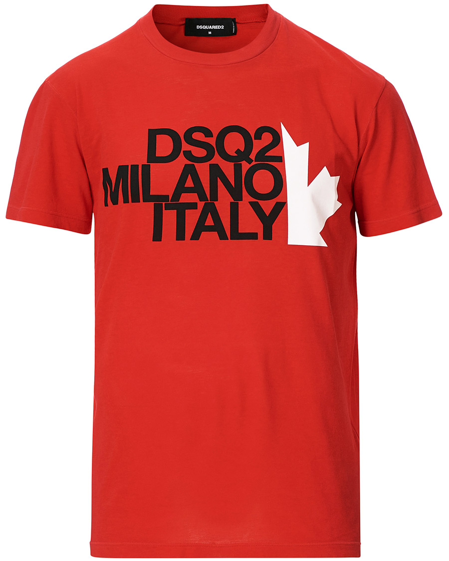 Hombres | Camisetas | Dsquared2 | Cool Fit Logo Crew Neck Tee Red