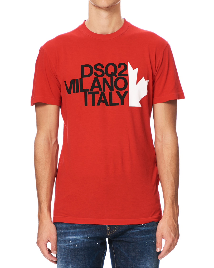 Hombres | Camisetas | Dsquared2 | Cool Fit Logo Crew Neck Tee Red