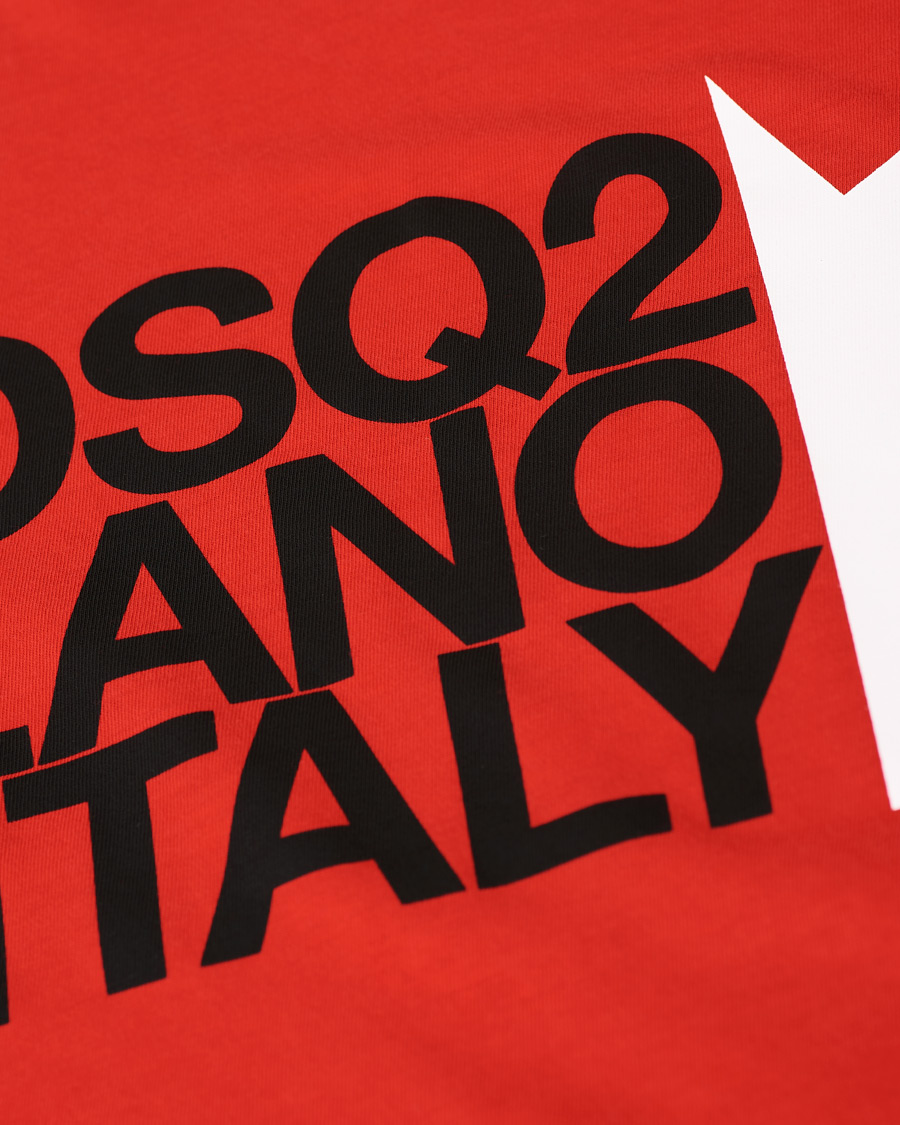 Hombres | Camisetas | Dsquared2 | Cool Fit Logo Crew Neck Tee Red