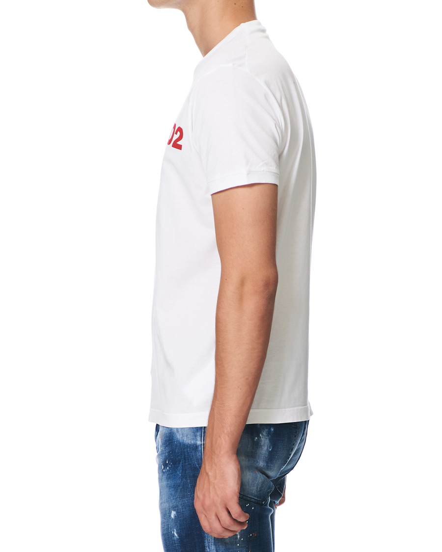 Hombres | Camisetas | Dsquared2 | Slouch Fit Logo Crew Neck Tee White