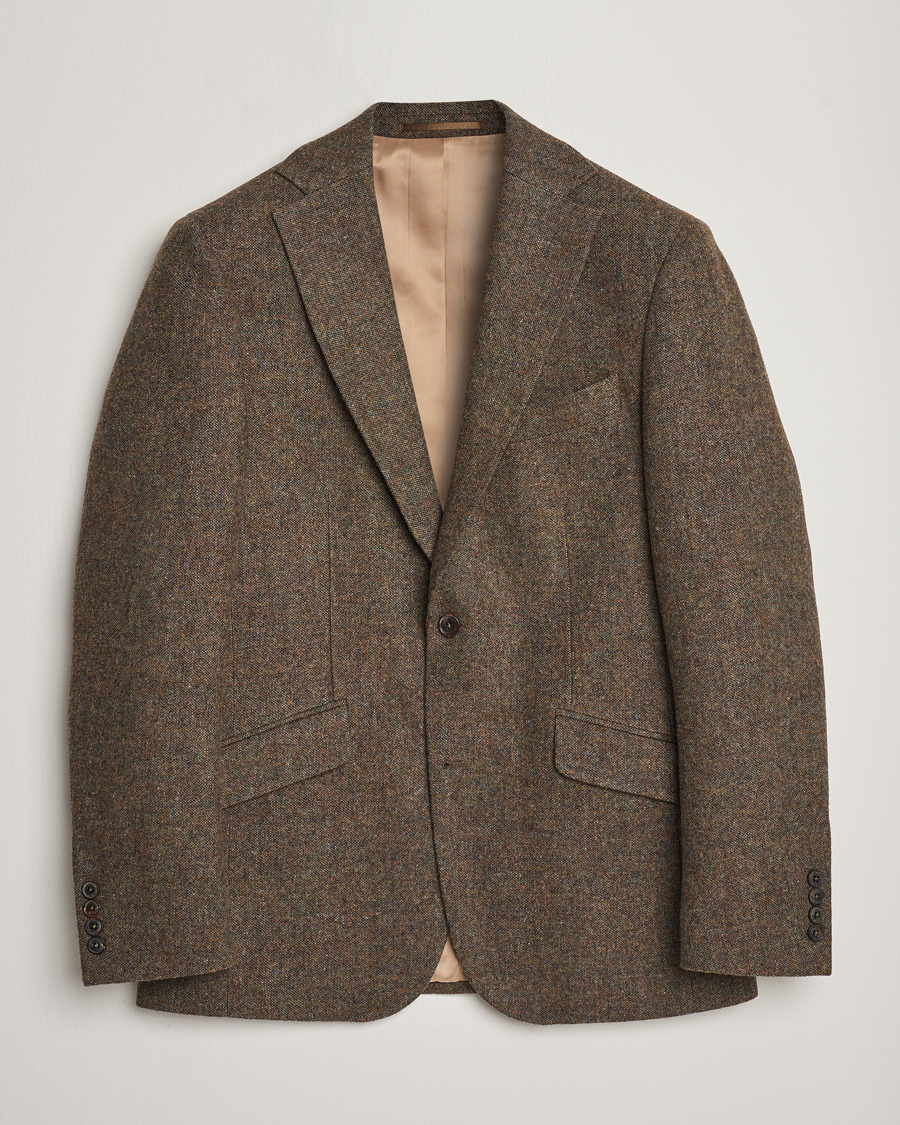 Hombres | Blazers | Walker Slater | Edward Wool Donegal Blazer Moss Green