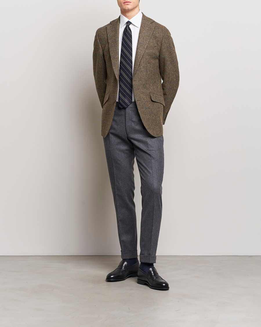 Hombres | Blazers | Walker Slater | Edward Wool Donegal Blazer Moss Green