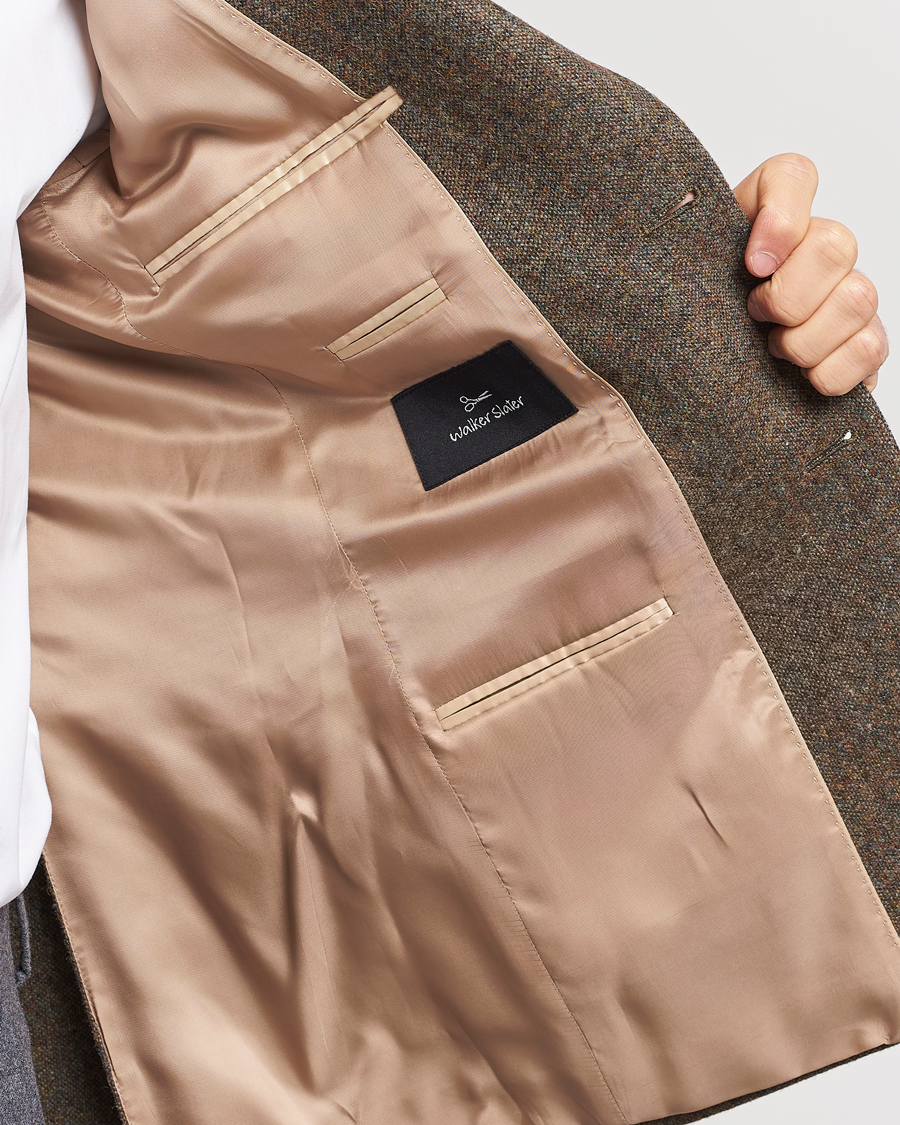 Hombres | Blazers | Walker Slater | Edward Wool Donegal Blazer Moss Green