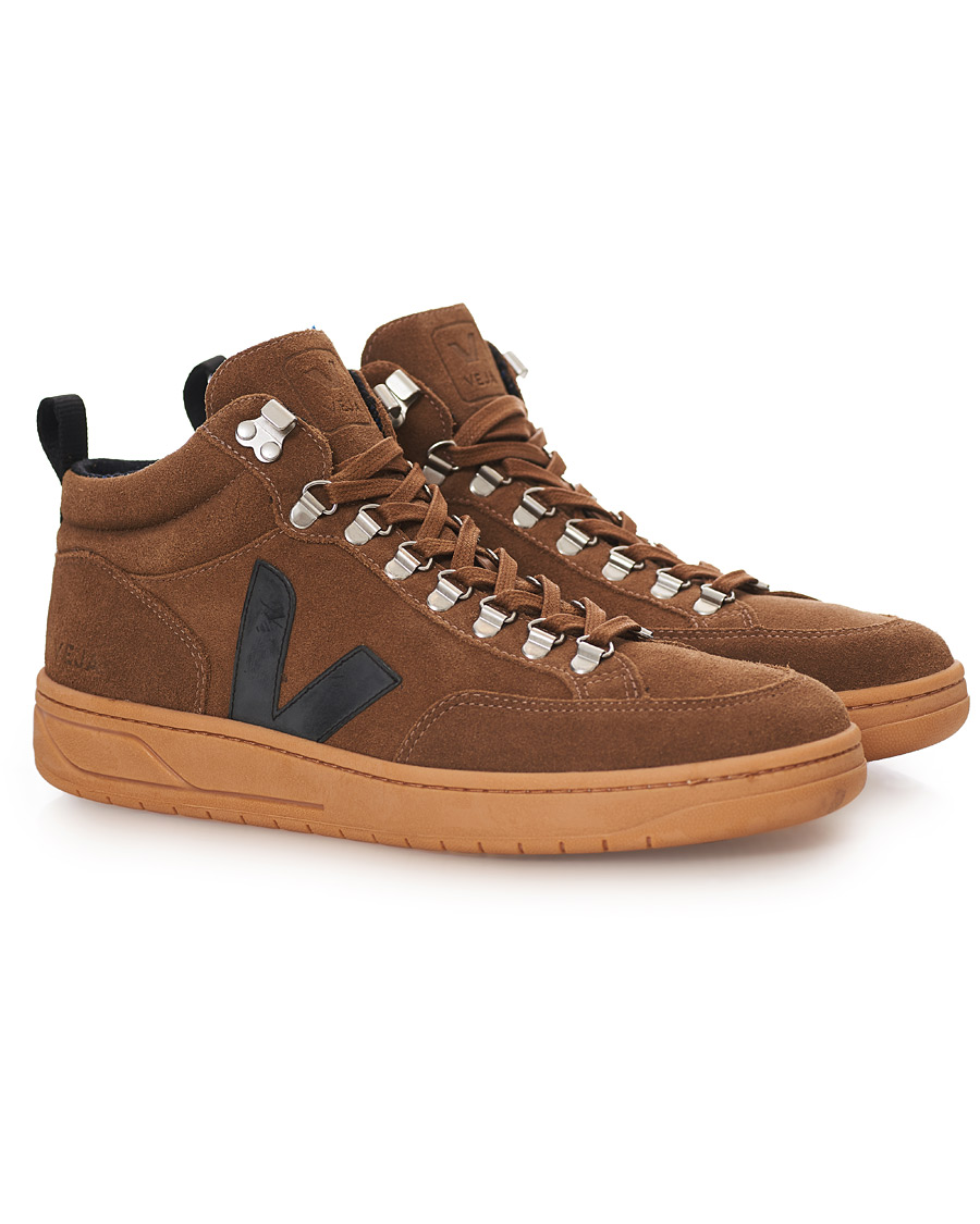 Hombres | Veja Roraima High Sneaker Brown Black | Veja | Roraima High Sneaker Brown Black