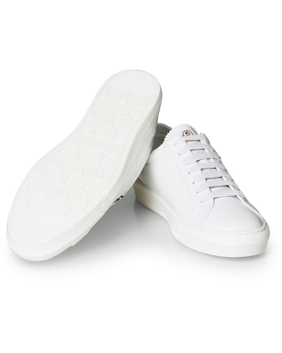 Hombres | Moncler New Monaco Sneaker White Calf | Moncler | New Monaco Sneaker White Calf