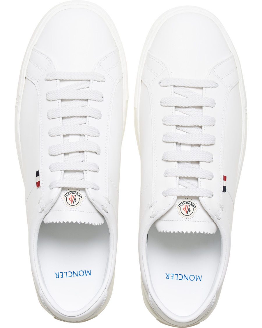 Hombres | Moncler New Monaco Sneaker White Calf | Moncler | New Monaco Sneaker White Calf