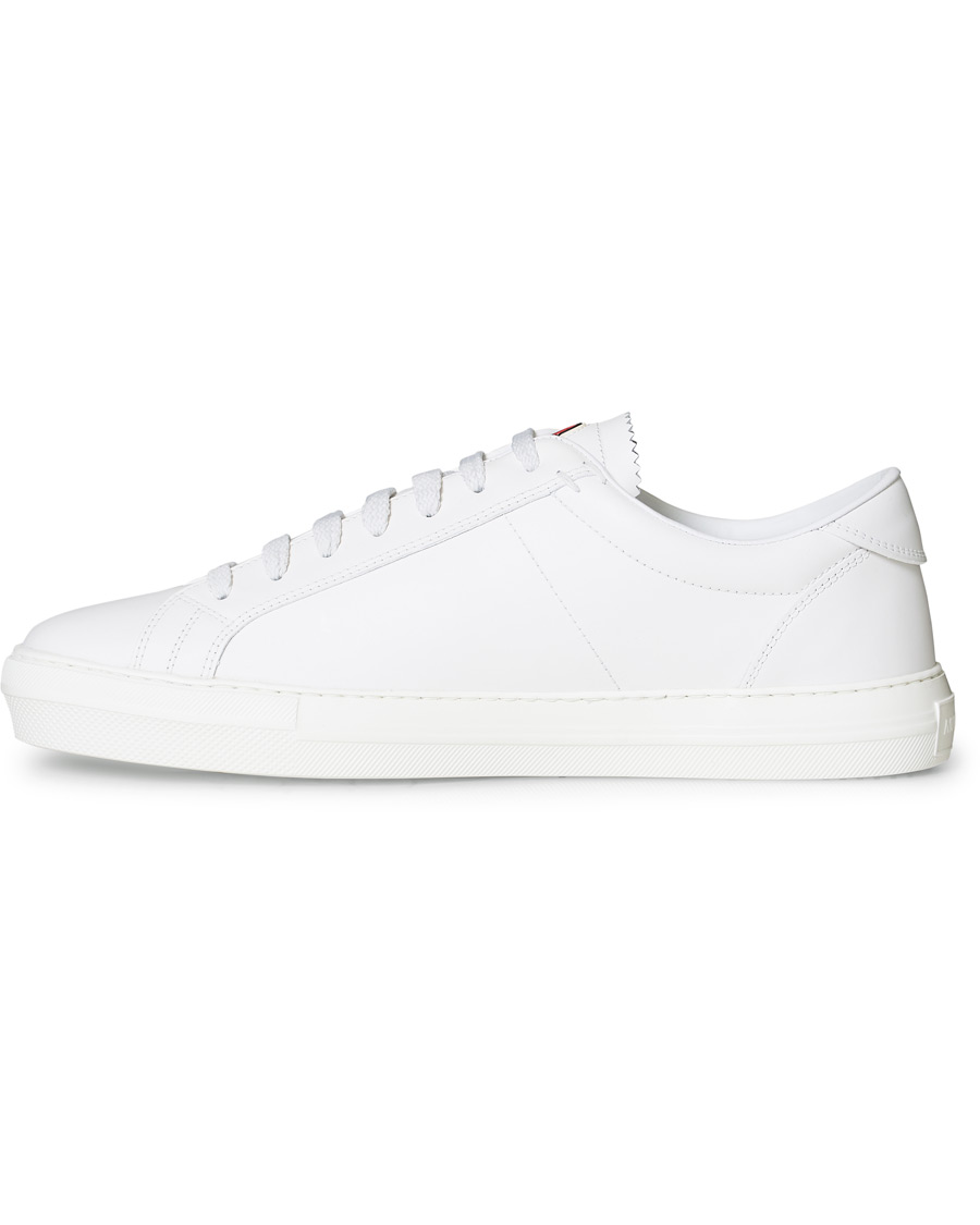 Hombres | Moncler New Monaco Sneaker White Calf | Moncler | New Monaco Sneaker White Calf