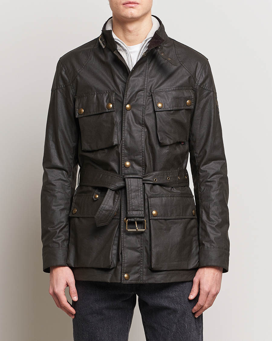 Hombres | Ropa | Belstaff | Trialmaster Waxed Jacket Faded Olive