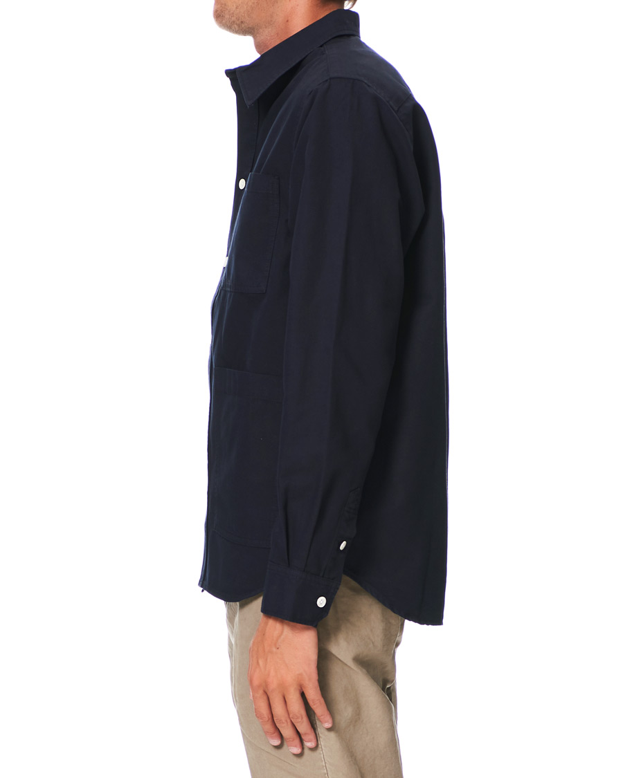 Hombres | Camisas | Norse Projects | Thorsten Canvas Overshirt Dark Navy