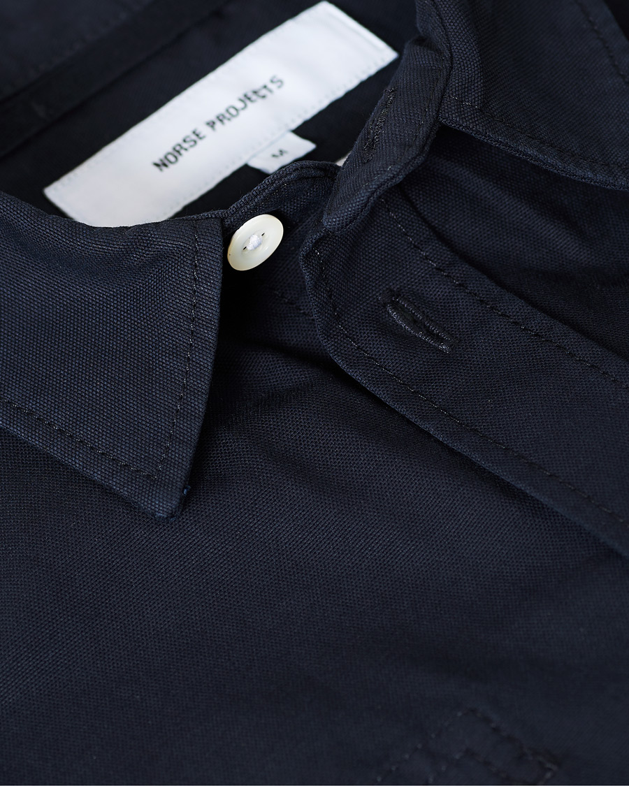 Hombres | Camisas | Norse Projects | Thorsten Canvas Overshirt Dark Navy