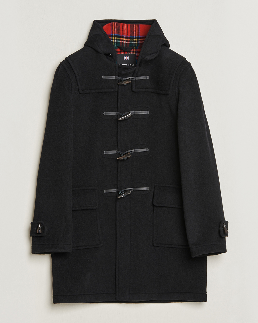 Hombres | Abrigos y chaquetas | Gloverall | Morris Duffle Coat Black/Royal Stewart