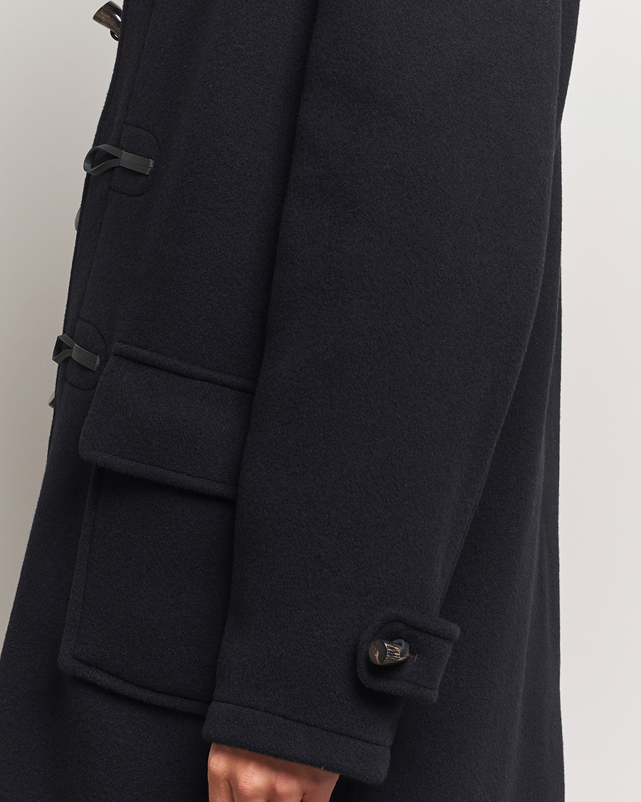 Hombres | Abrigos y chaquetas | Gloverall | Morris Duffle Coat Black/Royal Stewart