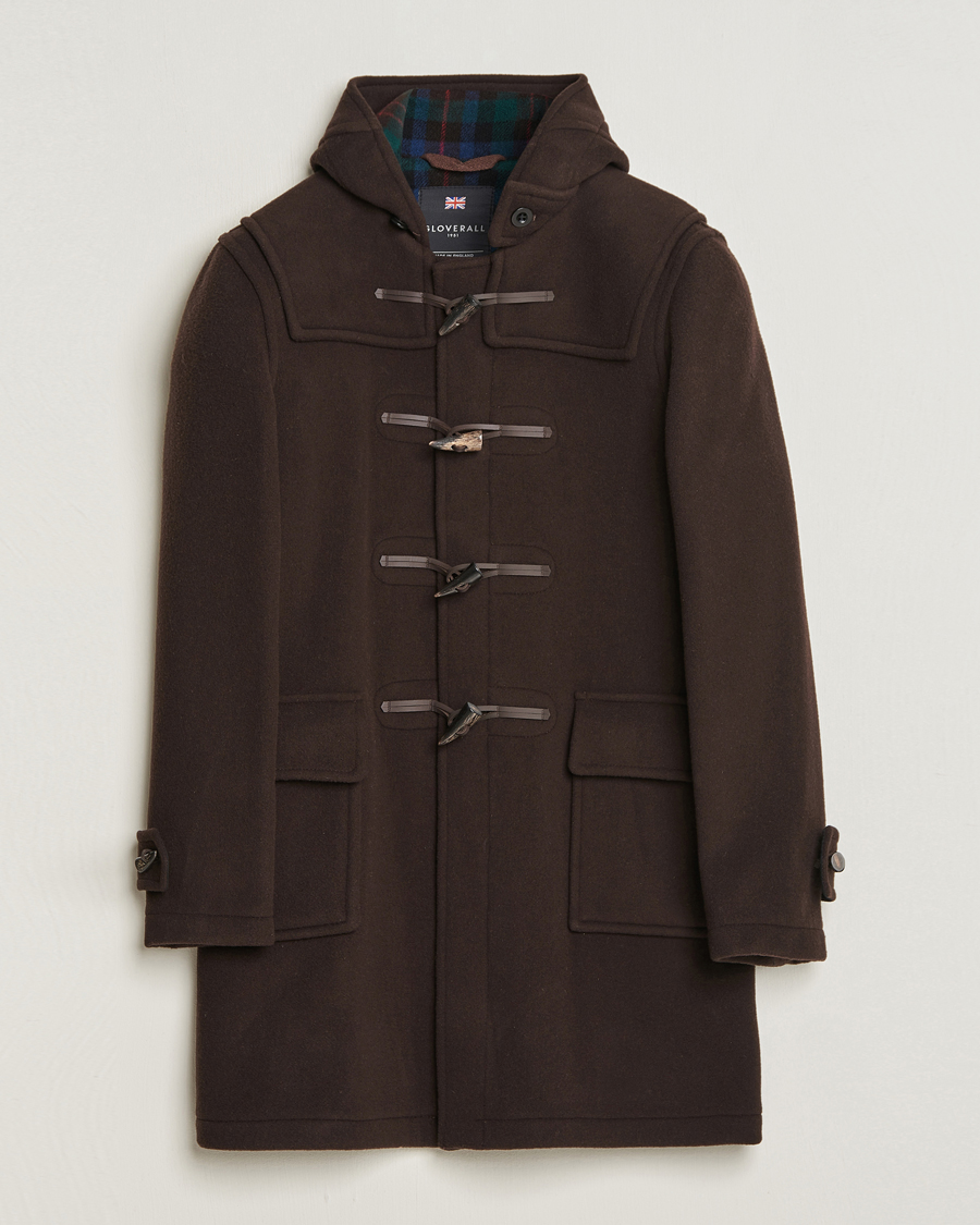 Hombres | Abrigos y chaquetas | Gloverall | Morris Duffle Coat Brown/Tartan