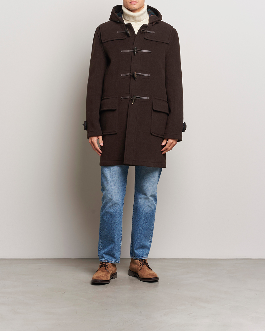 Hombres | Abrigos y chaquetas | Gloverall | Morris Duffle Coat Brown/Tartan