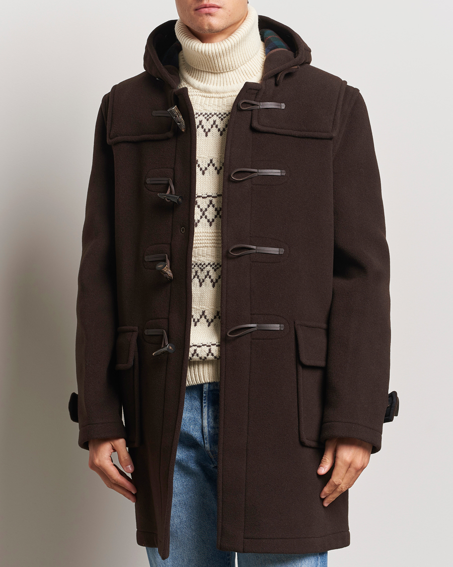 Hombres | Abrigos y chaquetas | Gloverall | Morris Duffle Coat Brown/Tartan