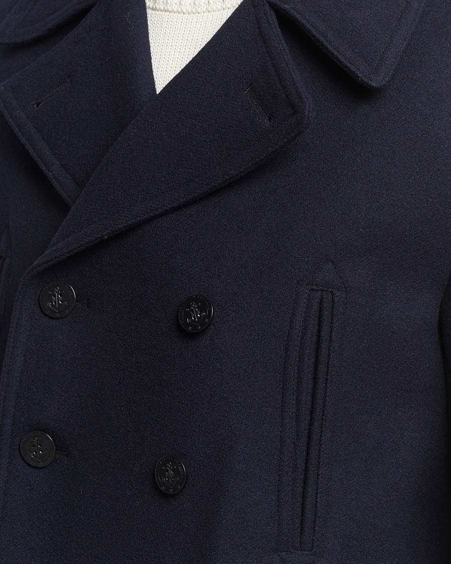 Hombres | Abrigos y chaquetas | Gloverall | Churchill Reefer Peacoat Navy