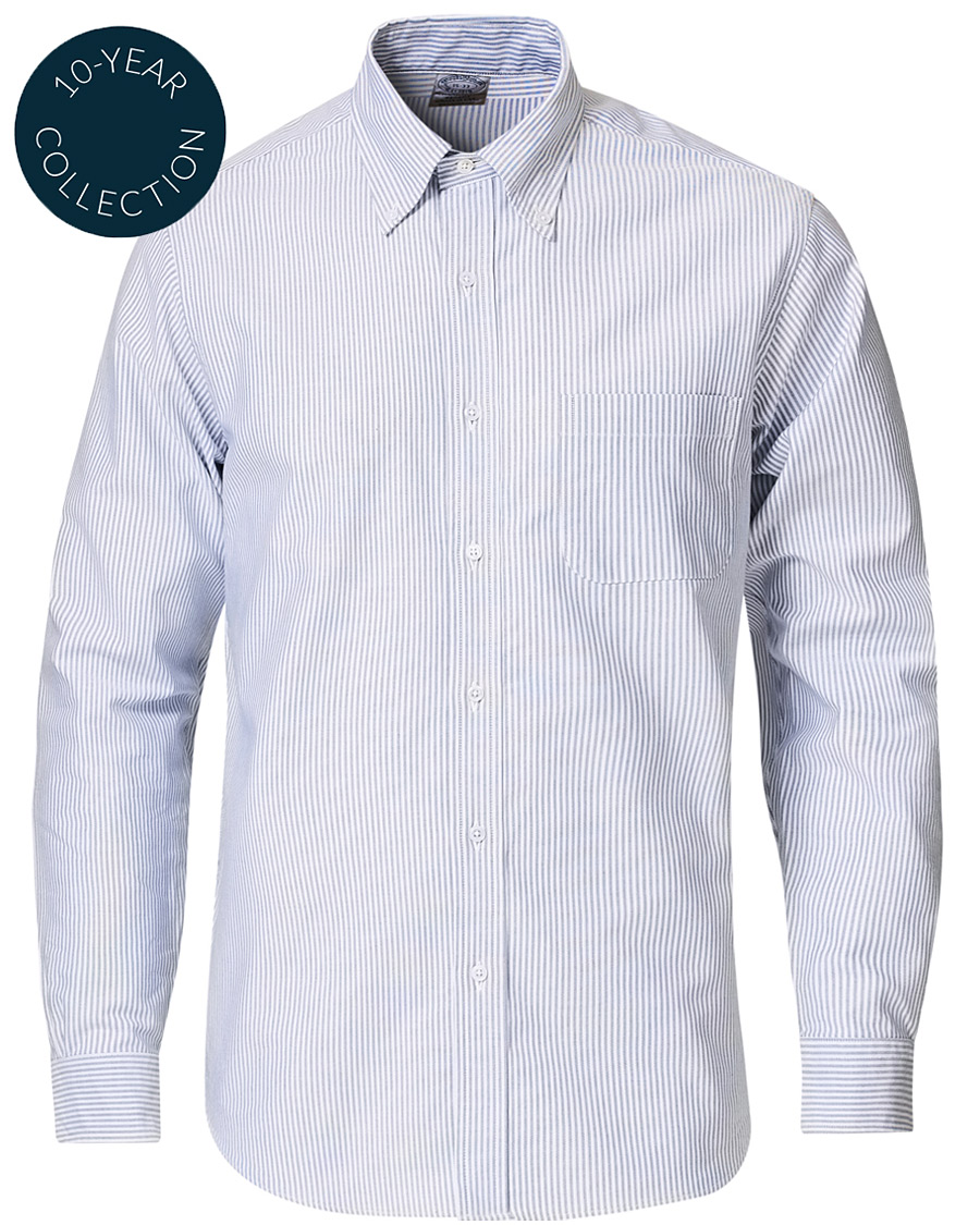 Hombres | Camisas | Brooks Brothers | Regent Fit Supima Cotton Oxford Shirt White/Blue