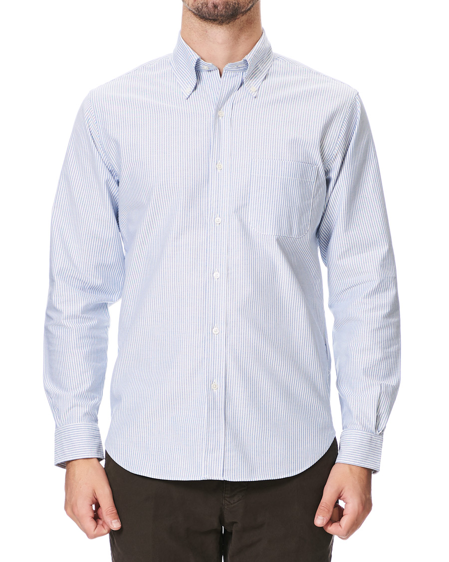 Hombres | Camisas | Brooks Brothers | Regent Fit Supima Cotton Oxford Shirt White/Blue