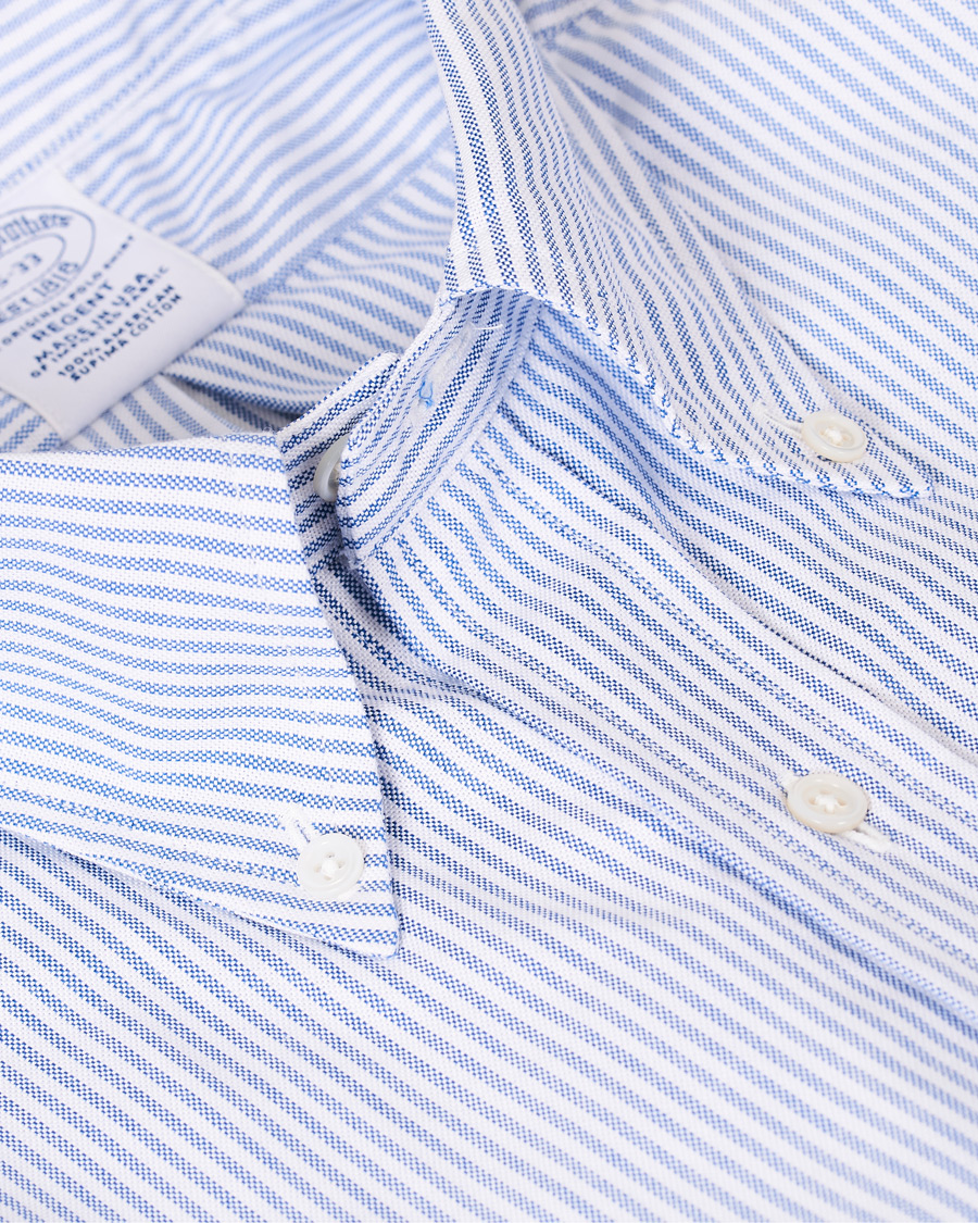 Hombres | Camisas | Brooks Brothers | Regent Fit Supima Cotton Oxford Shirt White/Blue