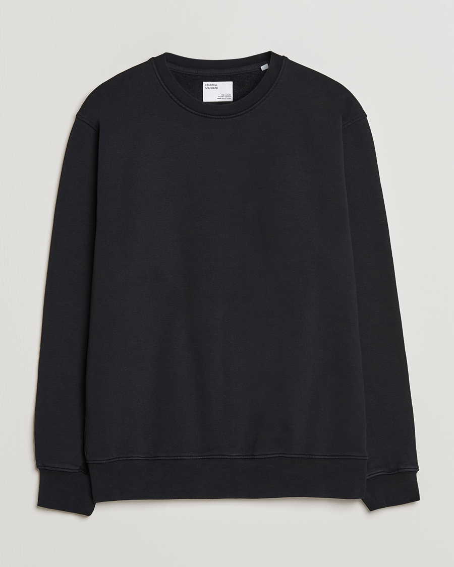Hombres | Jerséis y prendas de punto | Colorful Standard | Classic Organic Crew Neck Sweat Deep Black