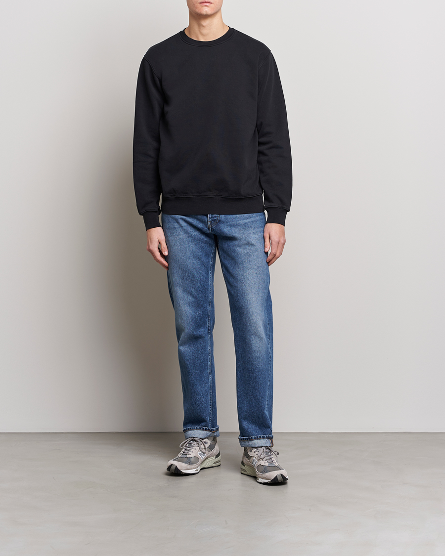 Hombres | Jerséis y prendas de punto | Colorful Standard | Classic Organic Crew Neck Sweat Deep Black
