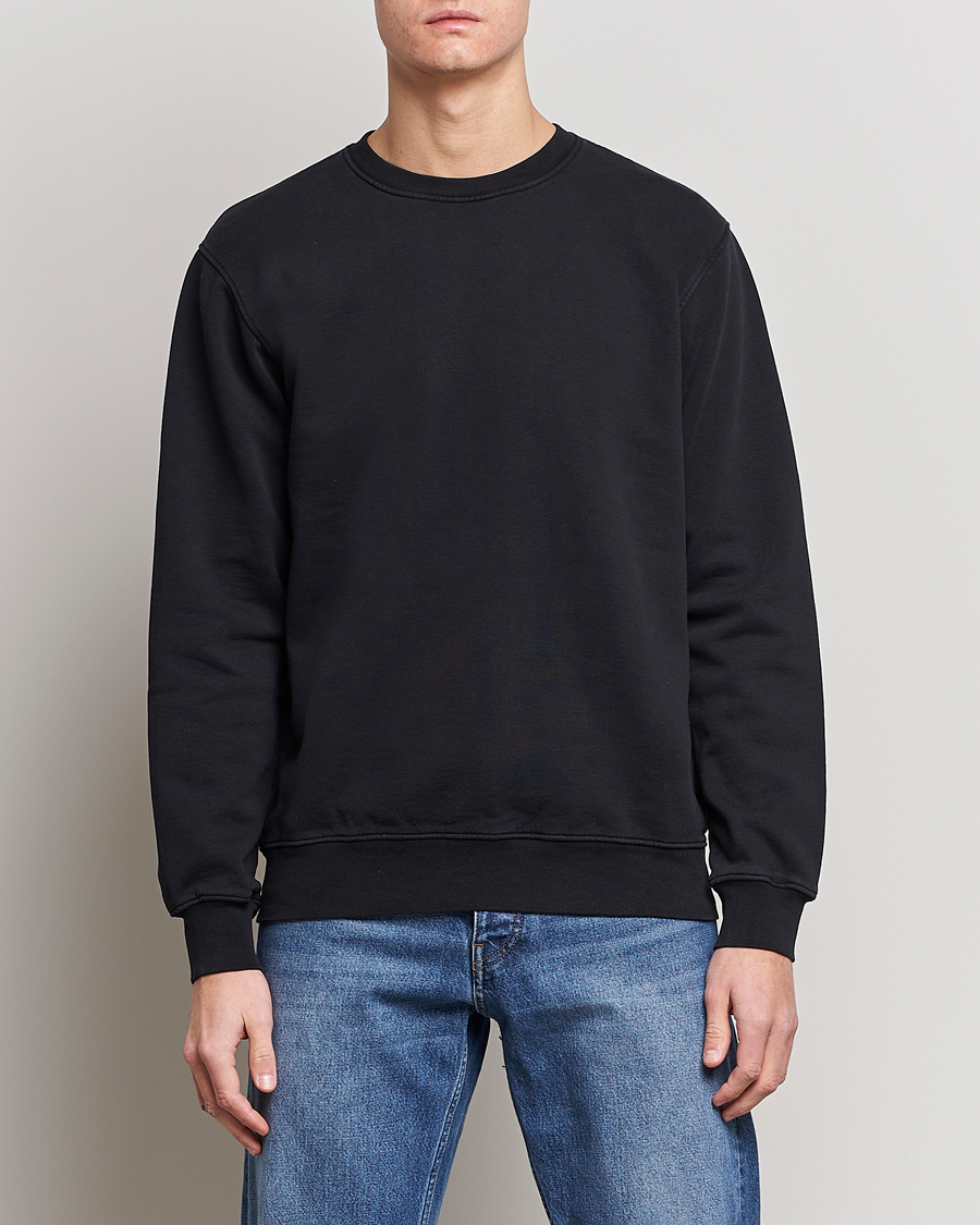 Hombres | Colorful Standard | Colorful Standard | Classic Organic Crew Neck Sweat Deep Black