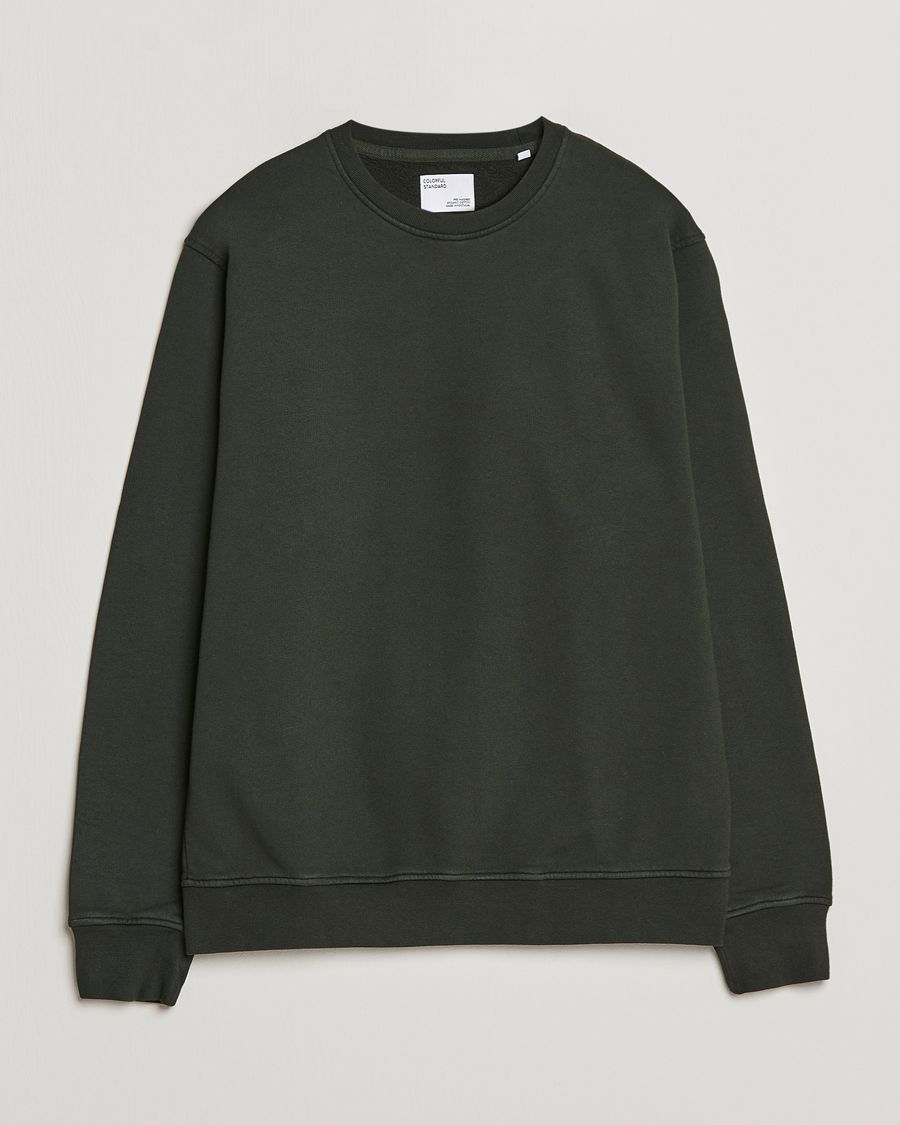Hombres | Jerséis y prendas de punto | Colorful Standard | Classic Organic Crew Neck Sweat Hunter Green