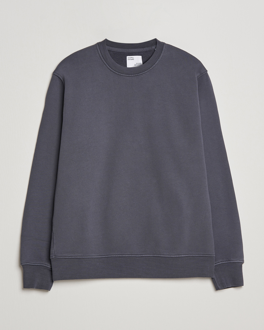 Hombres | Jerséis y prendas de punto | Colorful Standard | Classic Organic Crew Neck Sweat Lava Grey