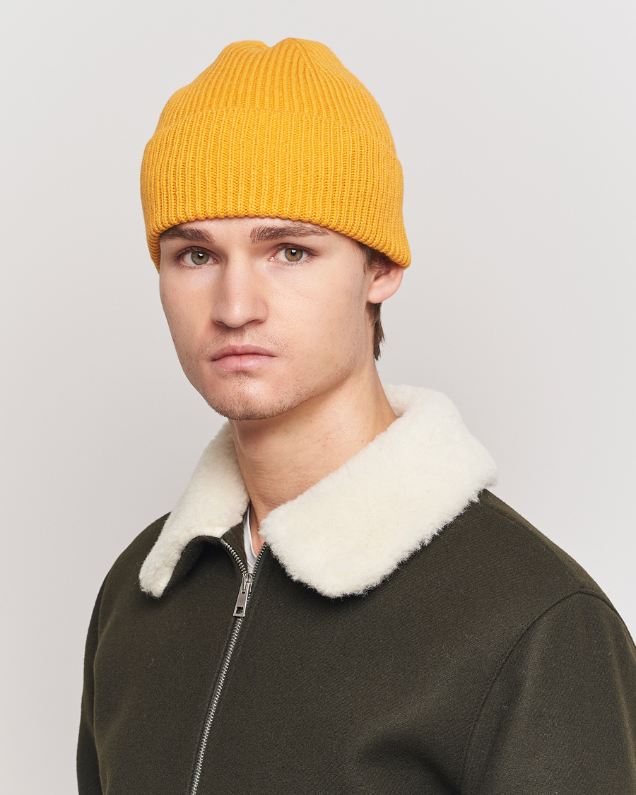 Hombres |  | Colorful Standard | Merino Wool Beanie Burned Yellow