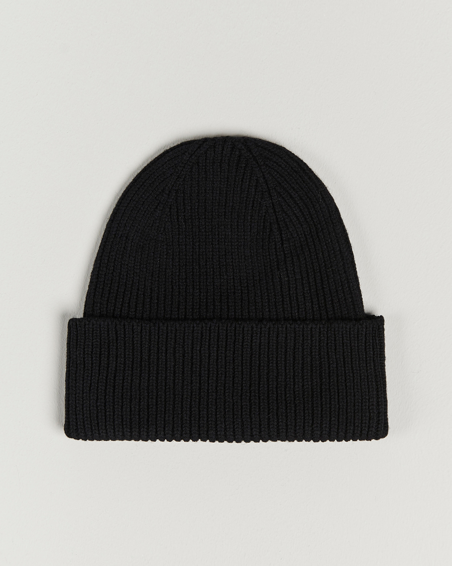 Hombres | Gorros | Colorful Standard | Merino Wool Beanie Deep Black